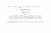 Does Air Pollution Lower Productivity? Evidence from ...