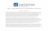 2021-2022 Practicum Training Manual - Memphis