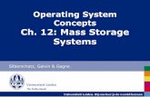 Operating System Concepts Ch. 12: Mass Storage Systems