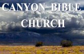 CANYON BIBLE CHURCH