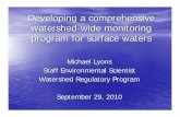 Developing a comprehensive watershed-wide monitoring ...