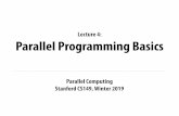 Lecture 4: Parallel Programming Basics