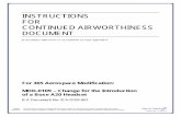 INSTRUCTIONS FOR CONTINUED AIRWORTHINESS DOCUMENT
