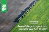 AUGA group, AB December, 2019 Europe’s largest organic ...