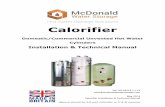 Calorifier - McDonald Water Storage