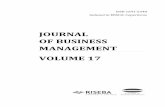 JOURNAL OF BUSINESS MANAGEMENT VOLUME 17