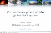Current development of JMA global NWP system