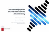 Blockmodeling dynamic networks: a Monte Carlo simulation study