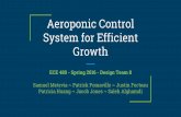 Aeroponic Control System for Efficient Growth