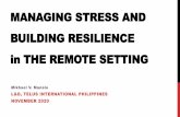 Building Resilience and Managing Stress in Remote Teams