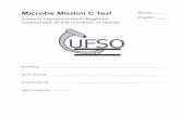Microbe Mission C Test - Scioly.org