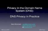 Privacy in the Domain Name System (DNS): DNS Privacy in ...