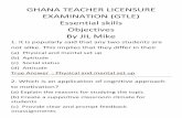 GHANA TEACHER LICENSURE EXAMINATION (GTLE) Essential ...
