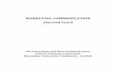 MARKETING COMMUNICATION (Second Year)