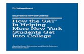 DELIVERING OPPORTUNITIES How the SAT® Is Helping More …