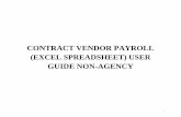 CONTRACT VENDOR PAYROLL (EXCEL SPREADSHEET) USER …