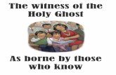 The witness of the Holy Ghost - LDSChoristers.com – The ...