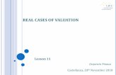 REAL CASES OF VALUATION