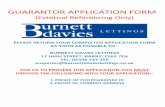 GUARANTOR APPLICATION FORM - Burnett Davies Lettings