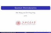 Quantum Electrodynamics - SJTU