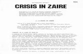 BACKGROUND REPORT: CRISIS IN ZAIRE