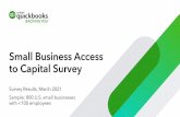 Small Business Access to Capital Survey