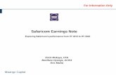 Safaricom Earnings Note