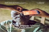 THE PEEK VISION FOUNDATION ANNUAL REPORT AND …