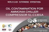 Oil Contamination for Ammonia Chiller Compressor 51-C1301A