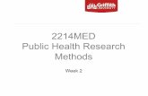 2214MED Public Health Research Methods