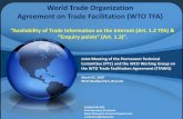 World Trade Organization Agreement on Trade Facilitation ...