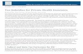 Tax Subsidies for Private Health Insurance