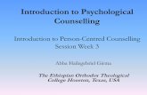 Introduction to Psychological Counselling