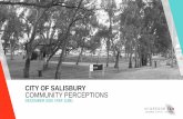 CITY OF SALISBURY COMMUNITY PERCEPTIONS
