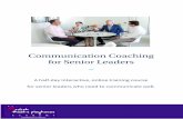 BTPA Communication coaching for senior leaders