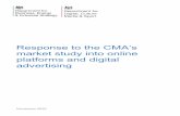 Government response to the CMA digital advertising market ...