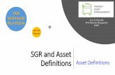 SGR and Asset Definitions