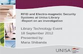 RFID and Electro-magnetic Security Systems at Unisa ...