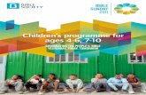 Children’s programme for ages 4-6, 7-10