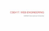 CSE417: WEB ENGINEERING
