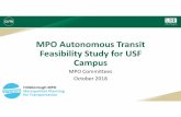 MPO Autonomous Transit Feasibility Study for USF Campus