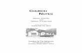 CHURCH NOTES - Church of The Apostles