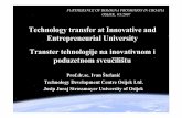 Technology transfer at Innovative and Entrepreneurial ...