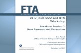 2017 Joint SSO and RTA Workshop
