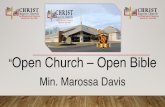 Open Church – Open Bible