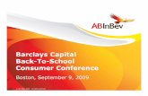 Barclays Capital Back-To-School Consumer Conference