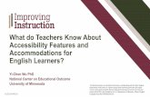 What do Teachers Know About Accessibility Features and ...