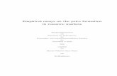 Empirical essays on the price formation in resource markets