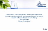 Laboratory considerations for VI Investigations. How pre ...