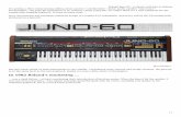 Roland Juno 60 Vintage Classic with lots of Charme